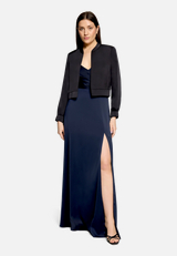 Blouson langarm / Modellfoto Vorderseite (Outfit)