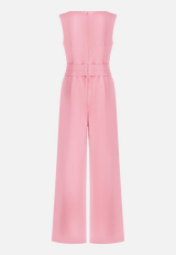Jumpsuit mit weitem Bein / Rückseite