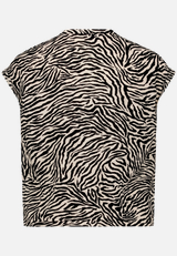 Schlupfbluse mit Zebraprint  / Rückseite