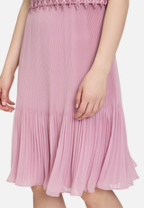Cocktailkleid mit Plissee / Detailbild