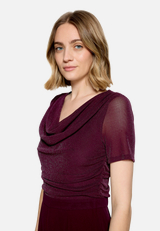 Jumpsuit mit Wasserfallausschnitt / Detailbild