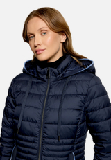 Steppjacke leicht mit abnehmbarer Kapuze / Detailbild