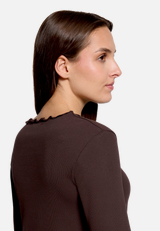 Langarm-Shirt mit Kragen / Detailbild