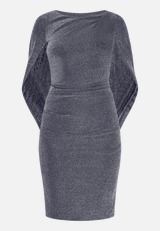 Cocktailkleid im Glitzer-Look / Vorderseite