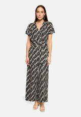 Eleganter Jumpsuit  mit grafischem Muster / Modellfoto Vorderseite