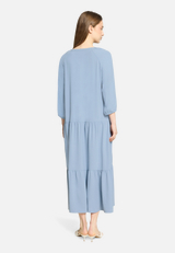Midikleid mit 3/4 Arm / Modellfoto Rückseite