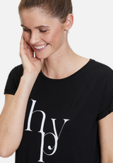 Rundhals-Shirt mit Raffung / Detailbild