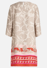 Sommerkleid mit Rundhalsausschnitt / Rückseite