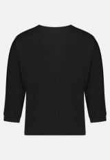 Patchwork-Shirt mit Fledermausärmeln / Rückseite