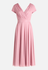 Cocktailkleid im Glitzer-Look / Vorderseite
