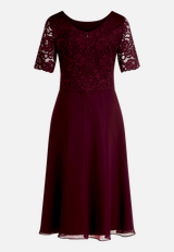 Cocktailkleid mit Spitze / Rückseite