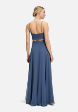 Abendkleid mit Spitze / Modellfoto Rückseite