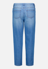 Barrel-Jeans mit Teilungsnaht / Rückseite