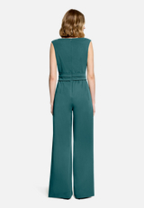 Jumpsuit mit weitem Bein / Modellfoto Rückseite