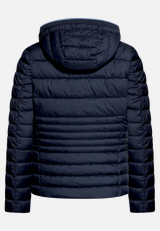 Steppjacke leicht mit abnehmbarer Kapuze / Rückseite