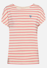 Casual-Shirt mit U-Boot-Ausschnitt / Vorderseite