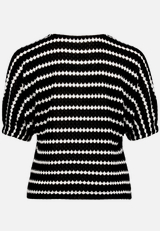 Strickshirt  mit Streifen / Rückseite