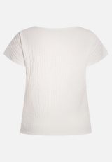 Strukturshirt mit U-Boot-Ausschnitt / Rückseite
