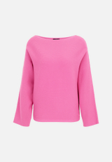 Strickpullover mit U-Bootausschnitt / Vorderseite
