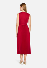 Cocktailkleid mit Plissee / Modellfoto Rückseite