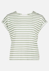 Ringelshirt mit Rundhalsausschnitt / Vorderseite