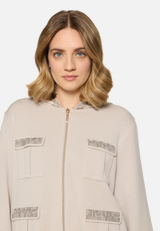 Shirtjacke mit Kapuze / Detailbild