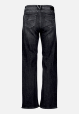 High Waisted-Jeans mit Strass / Rückseite