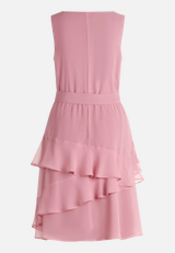Cocktailkleid mit Volant / Rückseite