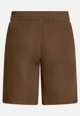 Musselin-Shorts mit elastischem Bund  / Rückseite