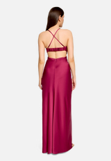 Cocktailkleid mit Cut-Outs / Modellfoto Rückseite