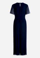 Jumpsuit mit Plissee / Rückseite
