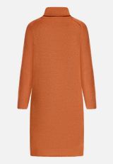 Strickkleid mit Turtle Neck / Rückseite