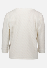 Strukturshirt mit Rundhalsausschnitt / Rückseite
