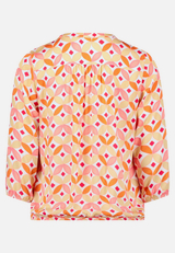 Casual-Bluse mit Muster / Rückseite