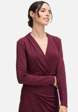 Abendkleid mit V-Ausschnitt / Detailbild