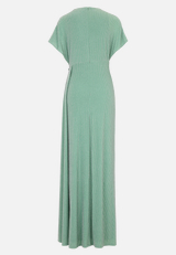 Abendkleid im Glitzer-Look / Rückseite