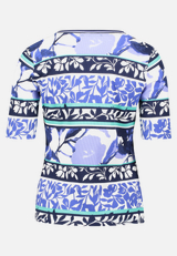 Basic Shirt mit Rippenstruktur / Rückseite