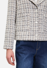 Tweedblazer mit aufgesetzten Taschen / Detailbild