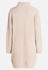 Winter-Strickjacke mit aufgesetzter Brusttasche / Rückseite