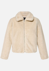 Plüschjacke  mit Reißverschluss / Vorderseite