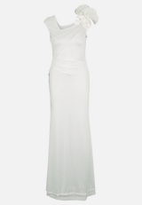 Abendkleid figurbetont / Rückseite