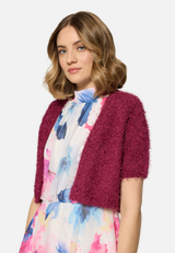 Sommer-Strickjacke mit Effektgarn / Detailbild