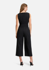 Jumpsuit mit Eingrifftaschen / Modellfoto Rückseite