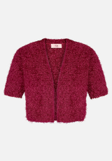 Sommer-Strickjacke mit Effektgarn / Vorderseite