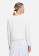 Blouson mit Pailletten / Modellfoto Rückseite