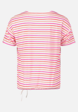 Ringelshirt mit Tunnelzug / Rückseite