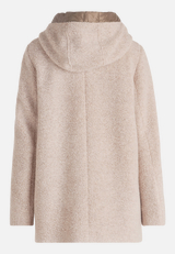 Wolljacke mit Kapuze / Rückseite