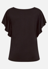 Basic Shirt mit V-Ausschnitt / Rückseite
