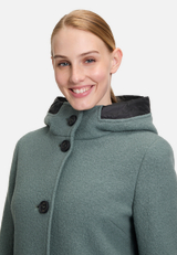 Wolljacke mit Kapuze / Detailbild