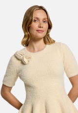 Strickpullover mit Rundhalsausschnitt / Detailbild